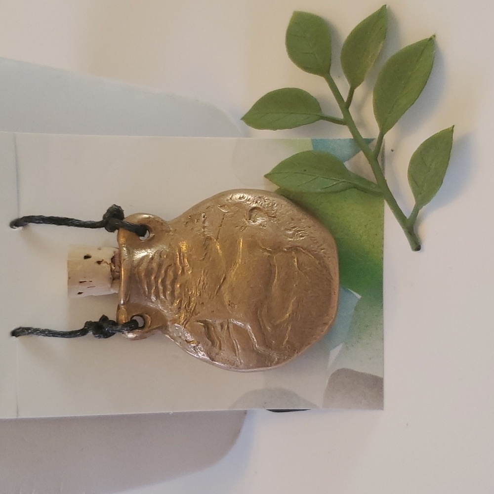 Handcrafted solid bronze memorial keepsake. Vessel.